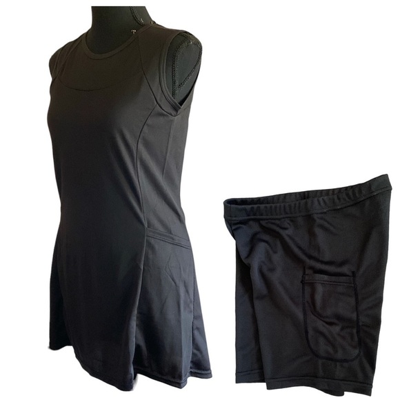 Workout Exercise Mini Dress with Boy Shorts XS NW…Gothic NWT Black 2 pc - Picture 11 of 11
